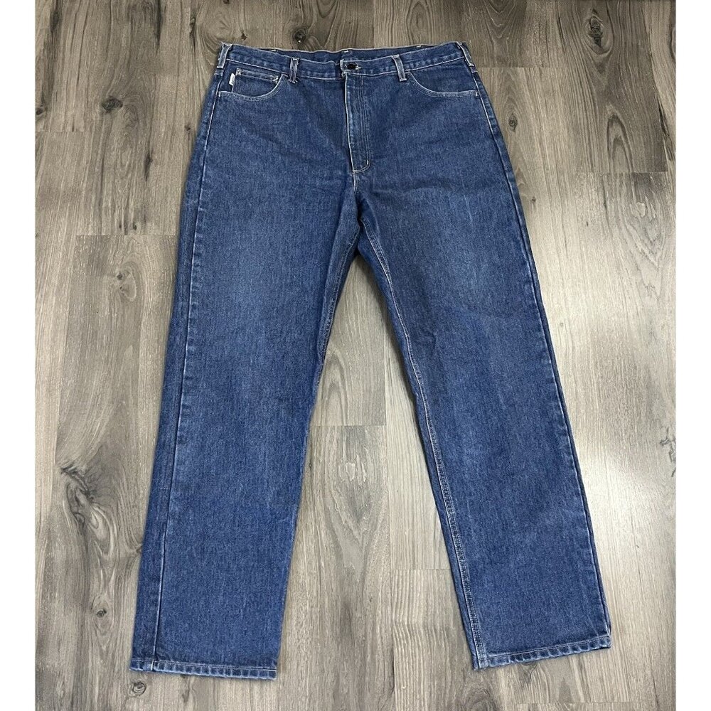 Carhartt Jeans FR HRC3 Mens 40x34 Blue FRB160 DNM Flame Resistant